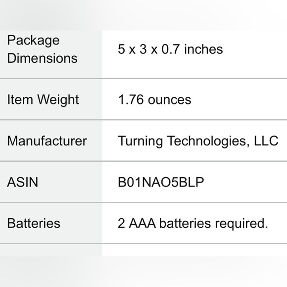 Turning Technologies QT2 response device student education college learning - Picture 5 of 5